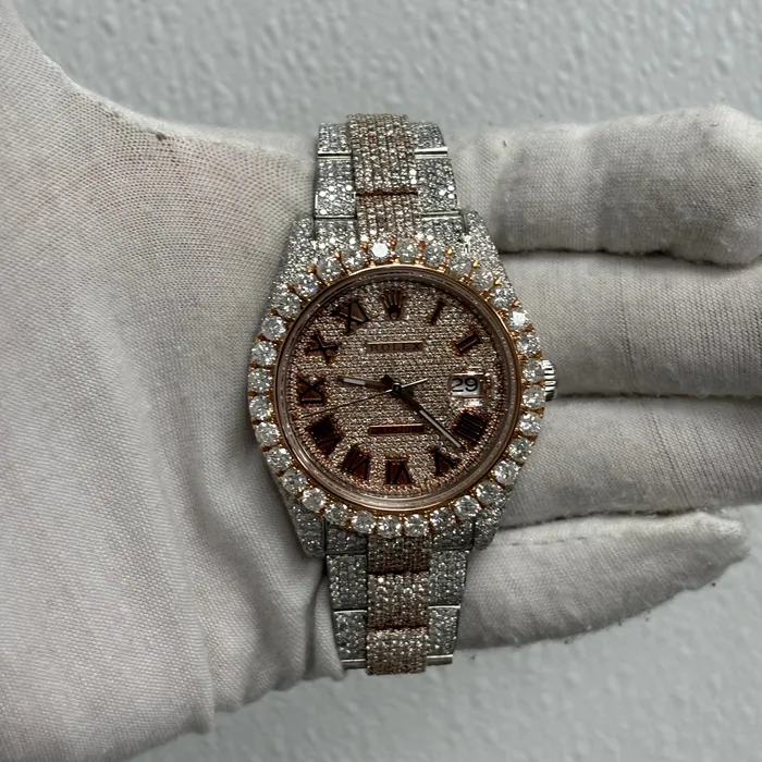 Happy Jewelers Rolex Datejust 41mm Pave Dial Watch Ref 116300 Watches Happy Jewelers Rolex Datejust 41mm Pave Dial Watch Ref 116300 Watches