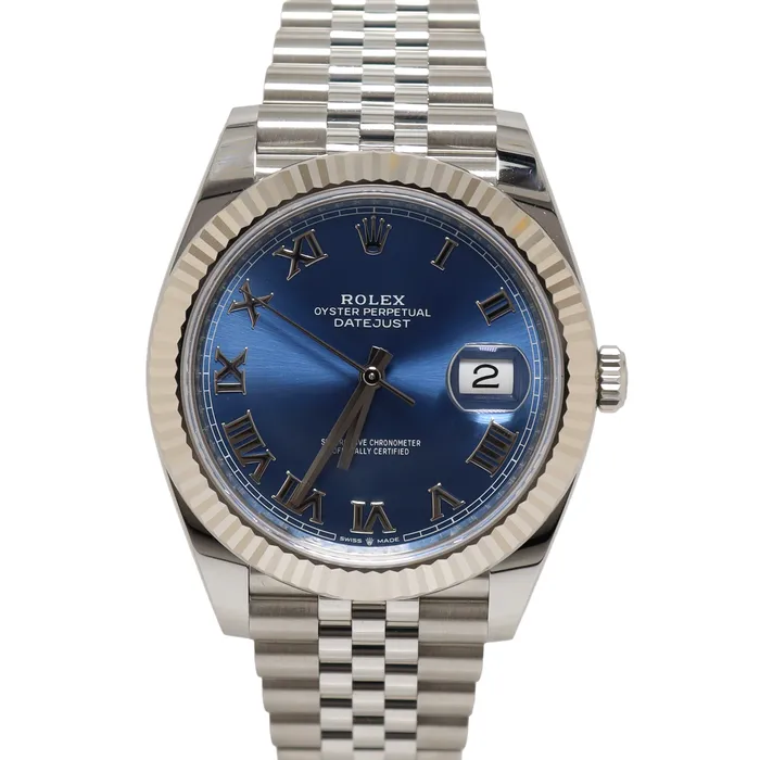 Happy Jewelers Rolex Datejust Stainless Steel 41mm Blue Roman Dial Watch Reference 126334 Watches Happy Jewelers Rolex Datejust Stainless Steel 41mm Blue Roman Dial Watch Reference 126334 Watches