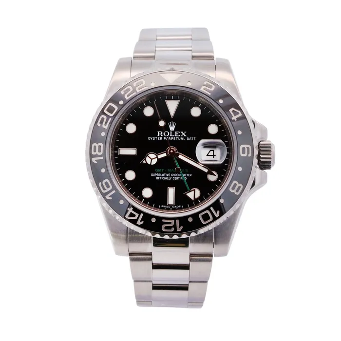 Happy Jewelers Rolex GMTMaster II 40mm Black Dial Watch Ref 116710LN Watches Happy Jewelers Rolex GMTMaster II 40mm Black Dial Watch Ref 116710LN Watches