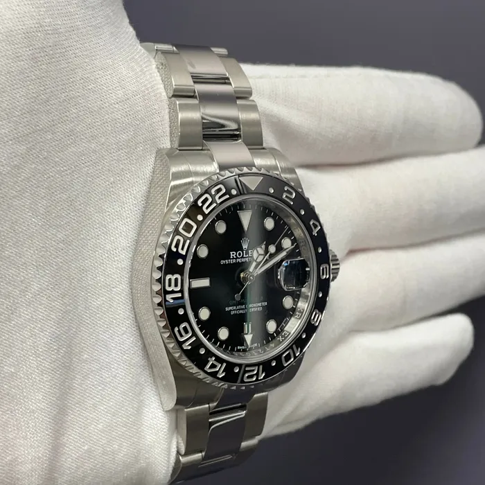 Happy Jewelers Rolex GMTMaster II 40mm Black Dial Watch Ref 116710LN Watches Happy Jewelers Rolex GMTMaster II 40mm Black Dial Watch Ref 116710LN Watches