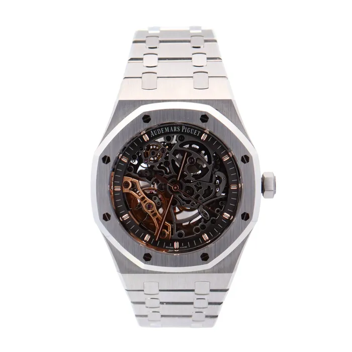 Happy Jewelers Watches Audemars Piguet Offshore 41mm Openwork Dial Watch Ref 15407STOO1220ST01 Happy Jewelers Watches Audemars Piguet Offshore 41mm Openwork Dial Watch Ref 15407STOO1220ST01