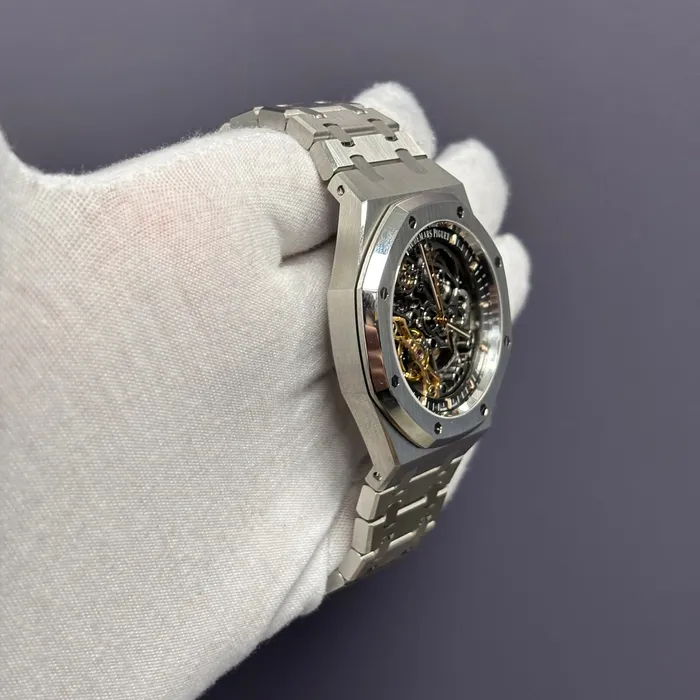 Happy Jewelers Watches Audemars Piguet Offshore 41mm Openwork Dial Watch Ref 15407STOO1220ST01 Happy Jewelers Watches Audemars Piguet Offshore 41mm Openwork Dial Watch Ref 15407STOO1220ST01