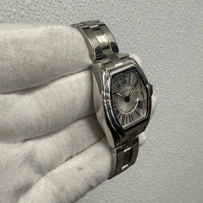 Happy Jewelers Watches Cartier Roadster 31mm Silver Dial Watch Ref W62016V3 Happy Jewelers Watches Cartier Roadster 31mm Silver Dial Watch Ref W62016V3
