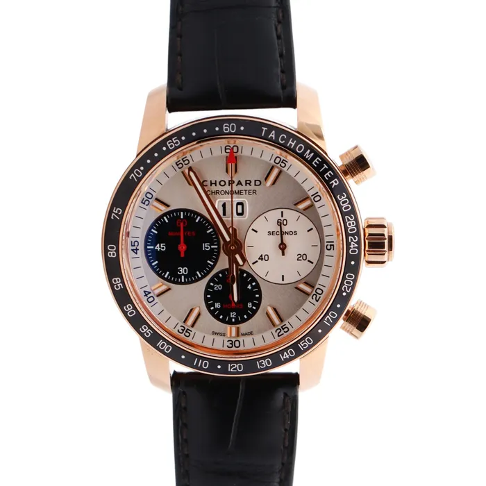 Happy Jewelers Watches Chopard Jacky Ickx 42mm Silver Dial Watch Ref 1612865001 Happy Jewelers Watches Chopard Jacky Ickx 42mm Silver Dial Watch Ref 1612865001