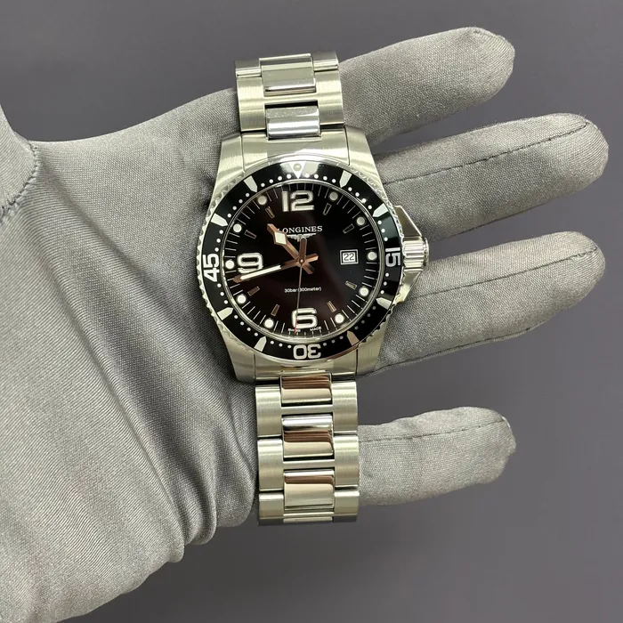 Happy Jewelers Watches Longines Hydroconquest 44mm Black Dial Watch Ref L38404566 Happy Jewelers Watches Longines Hydroconquest 44mm Black Dial Watch Ref L38404566