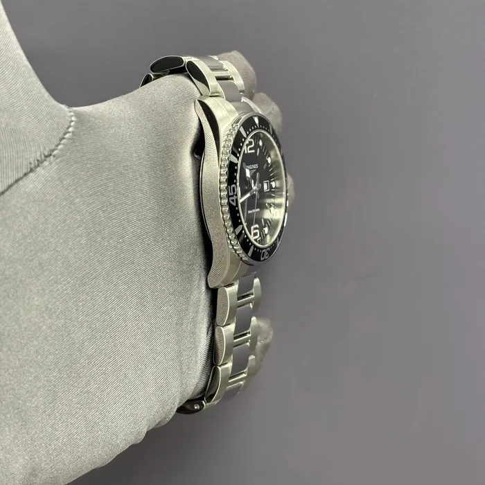 Happy Jewelers Watches Longines Hydroconquest 44mm Black Dial Watch Ref L38404566 Happy Jewelers Watches Longines Hydroconquest 44mm Black Dial Watch Ref L38404566