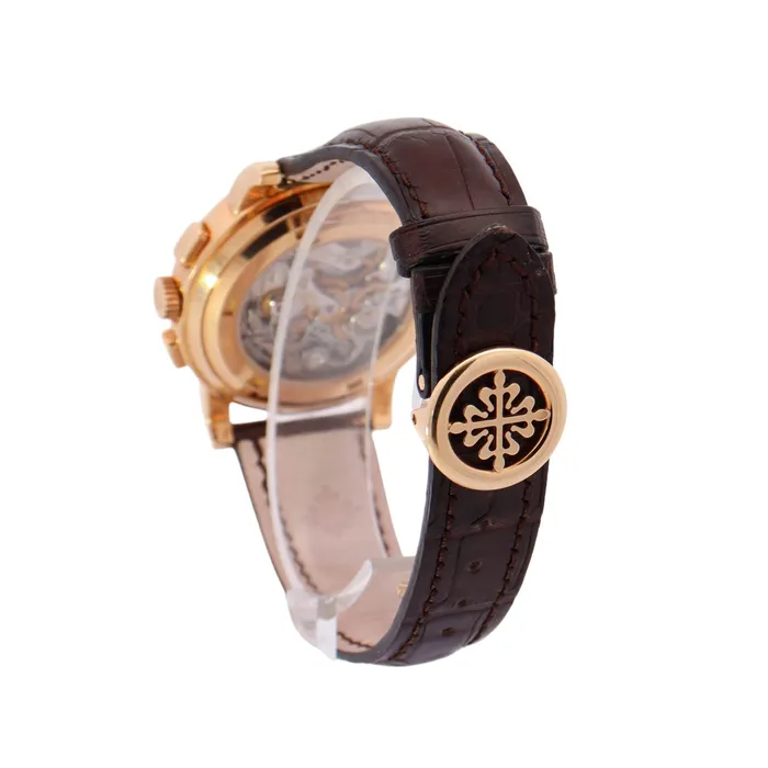 Happy Jewelers Watches Patek Philippe Chronograph Yellow Gold 42mm Chocolate Brown Chronograph Dial Watch Reference 5070J001