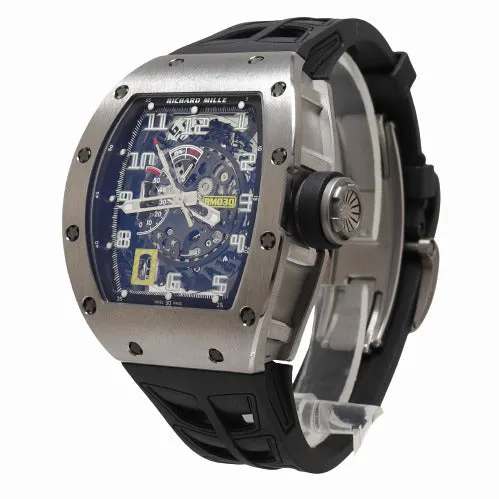 Happy Jewelers Watches Richard Mille RM030 Titanium Skeleton Dial Watch Reference RM030