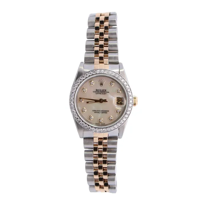 Happy Jewelers Watches Rolex Datejust 31mm MOP Dial Watch Ref 68273