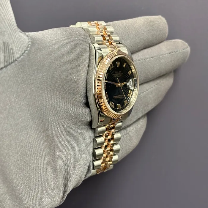 Happy Jewelers Watches Rolex Datejust 36mm Black Dial Watch Ref 116231 Happy Jewelers Watches Rolex Datejust 36mm Black Dial Watch Ref 116231