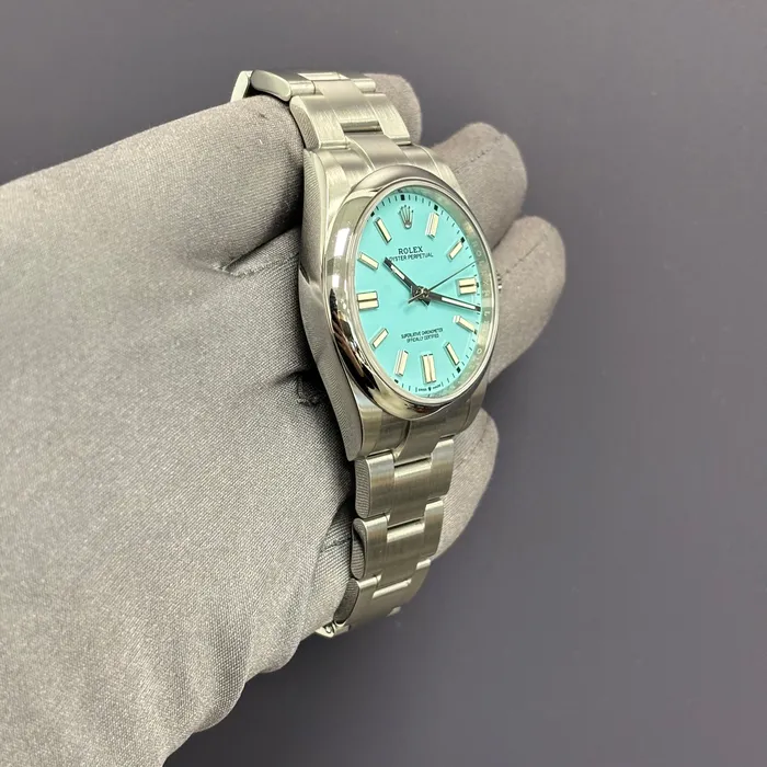 Happy Jewelers Watches Rolex Oyster Perpetual 41mm Tiffany Dial Watch Ref 124300 Happy Jewelers Watches Rolex Oyster Perpetual 41mm Tiffany Dial Watch Ref 124300