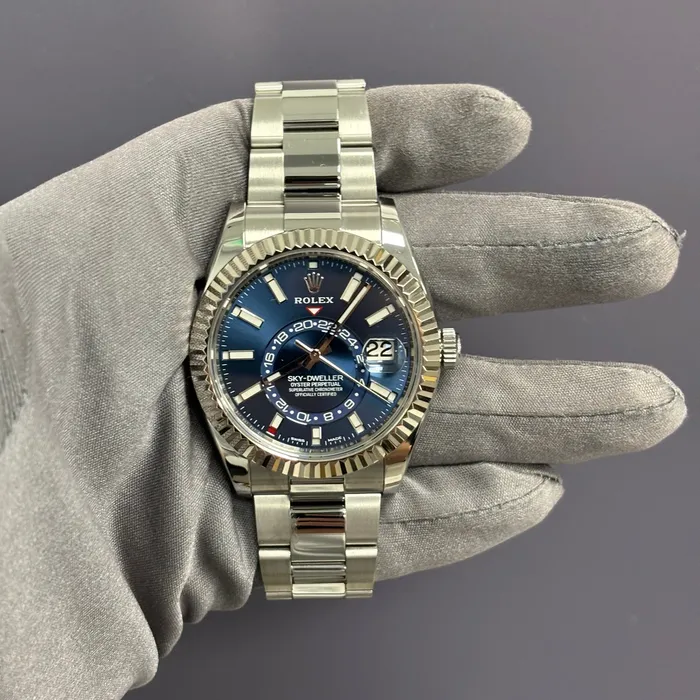 Happy Jewelers Watches Rolex SkyDweller 42mm Blue Dial Watch Ref 326934 Happy Jewelers Watches Rolex SkyDweller 42mm Blue Dial Watch Ref 326934
