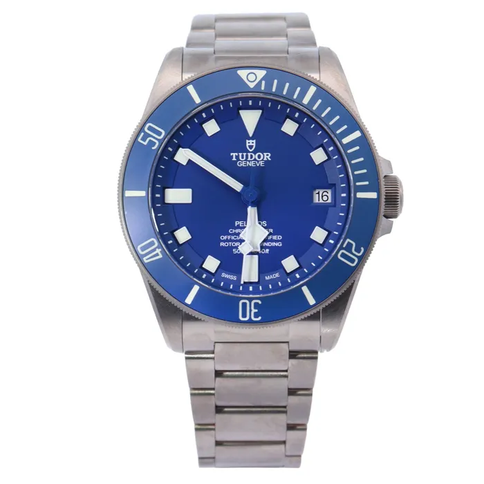 Happy Jewelers Watches Tudor Pelagos 42mm Blue Dial Watch Ref 25600TB
