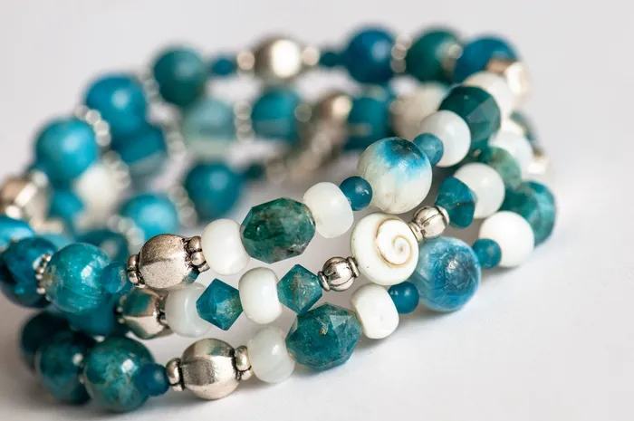 Hopeful Lynx Shiva Eye Blue Apatite Bracelet Set Fierce Lynx Designs Bracelets