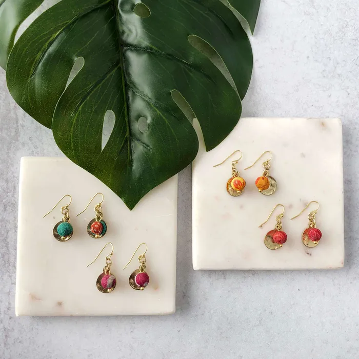 Kantha Camille Earrings WorldFinds Earrings