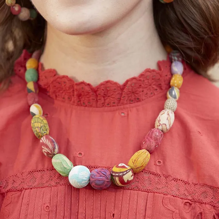Kantha Halcyon Necklace WorldFinds Necklaces