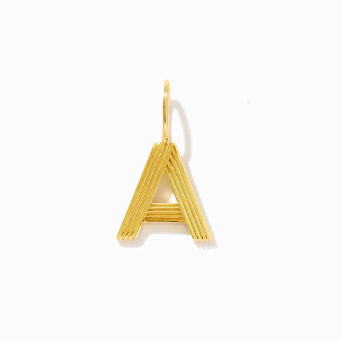 Letter Charm Gelin Diamond Charm Necklaces