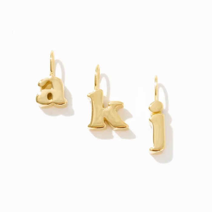 Letter Charm Gelin Diamond Charm Necklaces