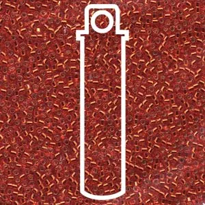 Miyuki Rings DB043TB 110 Delica Beads Silver Lined RdOran 72g Tube