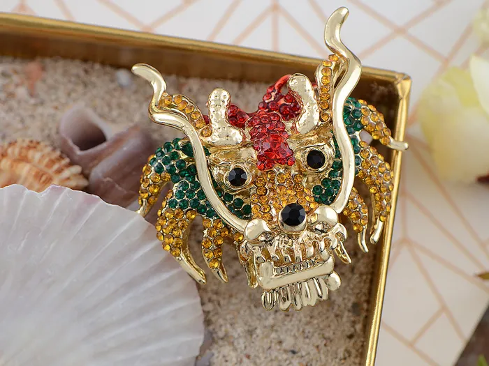 Multicolor Lunar New Year Chinese Zodiac Eastern Dragon Lion Head Ring Alilang Rings Multicolor Lunar New Year Chinese Zodiac Eastern Dragon Lion Head Ring Alilang Rings