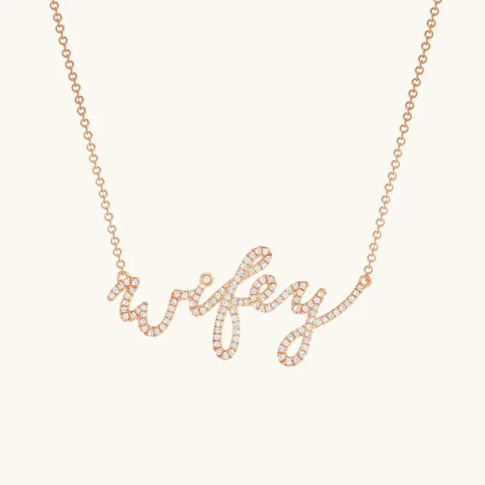 Necklaces Diamond Wifey Necklace Ricco