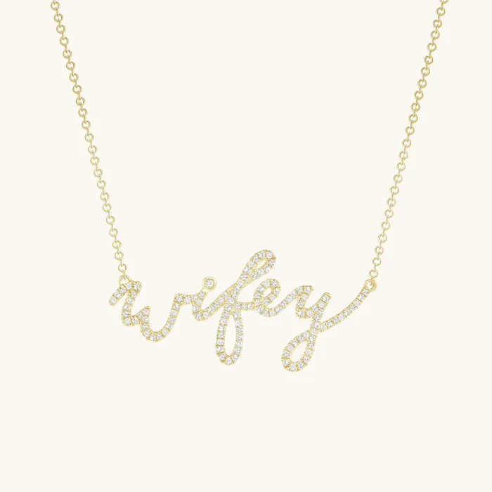 Necklaces Diamond Wifey Necklace Ricco
