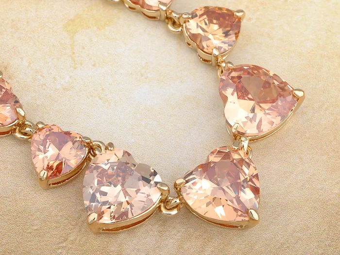 Necklaces Fire Opal Lovely Heart Collection Element Earring Necklace Set Alilang Necklaces Fire Opal Lovely Heart Collection Element Earring Necklace Set Alilang