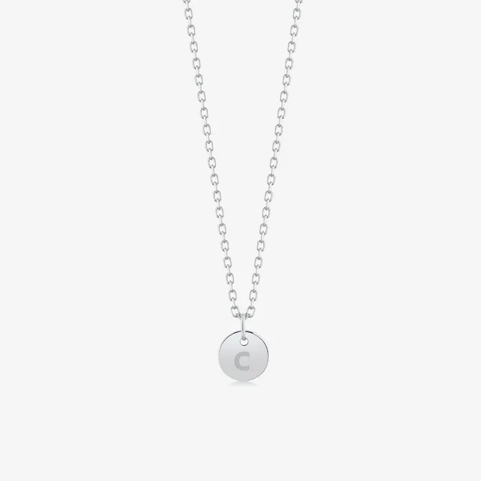 Necklaces Gelin Diamond Engravable Coin Necklace