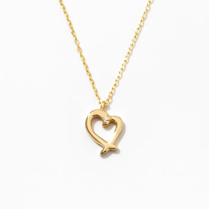 Necklaces Gelin Diamond Mini Diamond Heart Necklace