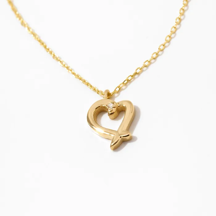 Necklaces Gelin Diamond Mini Diamond Heart Necklace