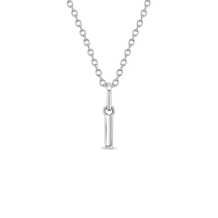 Necklaces Kids Necklaces Pendants Tiny Initial Letter Kids Teen PendantNecklace Sterling Silver