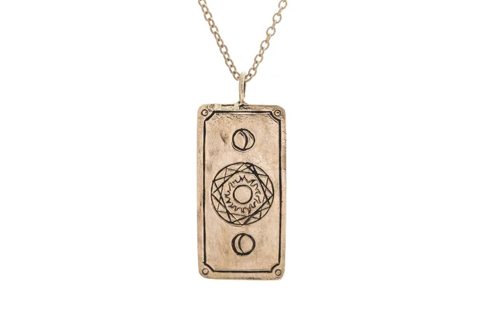 Necklaces Sofia Zakia Diamond Magician Tarot Card Necklace READYTOSHIP