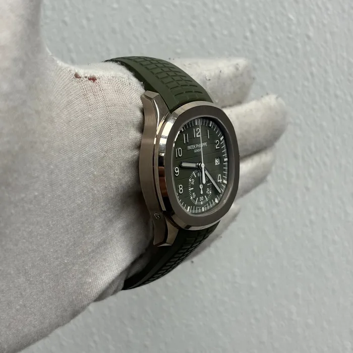 Patek Philippe Aquanaut 42mm Green Dial Watch Ref 5968G010 Happy Jewelers Watches Patek Philippe Aquanaut 42mm Green Dial Watch Ref 5968G010 Happy Jewelers Watches