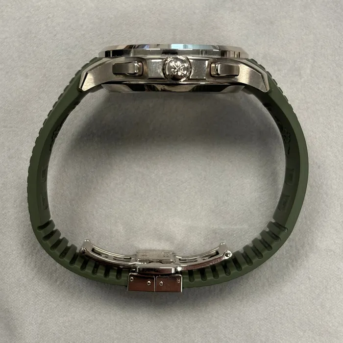 Patek Philippe Aquanaut 42mm Green Dial Watch Ref 5968G010 Happy Jewelers Watches Patek Philippe Aquanaut 42mm Green Dial Watch Ref 5968G010 Happy Jewelers Watches
