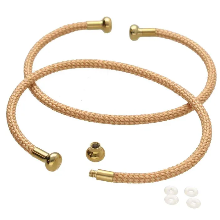 PreStyled Sets BCBBGG Embellishable 75 In Metal Cuff with Gold thread Gold end Pkg 1 Elastoma PreStyled Sets BCBBGG Embellishable 75 In Metal Cuff with Gold thread Gold end Pkg 1 Elastoma