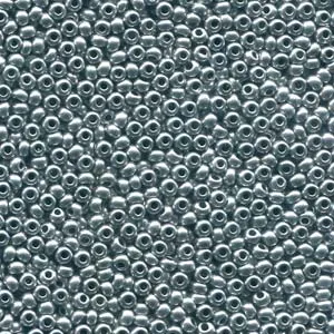 Preciosa Rings SB1101700 110 Czech Glass Seed Beads Bright Silver 25 Grams