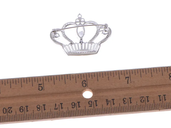 Refined by AnnaKaci PreStyled Sets Crown Cubic Zirconnia Gold Plated Brooch Pin Refined by AnnaKaci PreStyled Sets Crown Cubic Zirconnia Gold Plated Brooch Pin