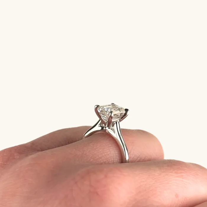 Rings Happy Jewelers 208 Emerald Lab Diamond Engagement Ring