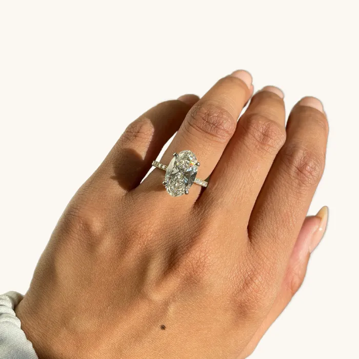 Rings Happy Jewelers 488 Oval Lab Diamond Engagement Ring