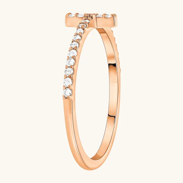 Rings Happy Jewelers Thin Diamond Cross Ring