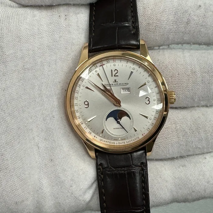 Rings Jaeger LeCoultre Calendar 40mm Silver Dial Ref Q4142520 Happy Jewelers Rings Jaeger LeCoultre Calendar 40mm Silver Dial Ref Q4142520 Happy Jewelers