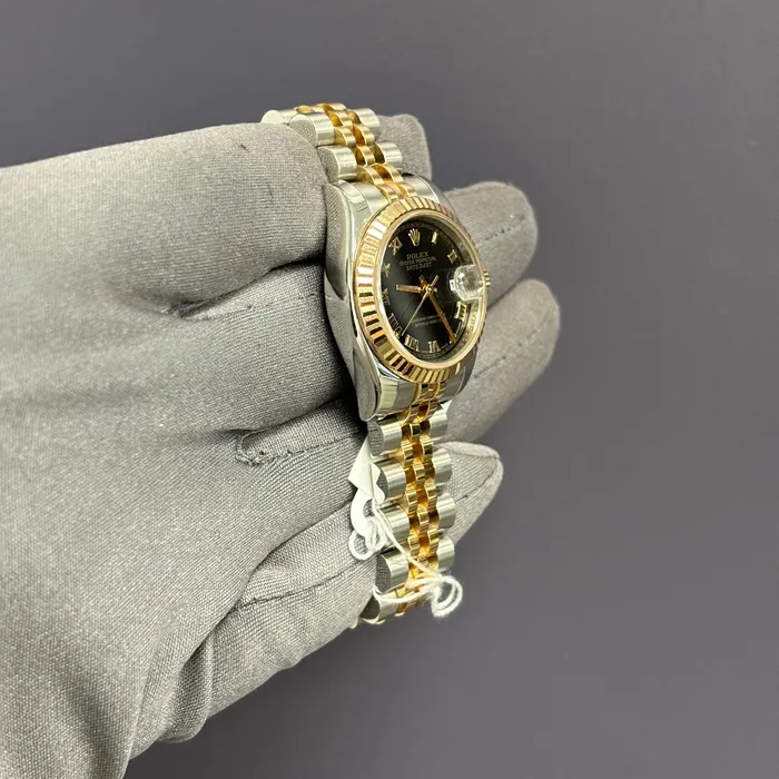 Rolex Datejust 26mm Black Dial Watch Ref 179171 Happy Jewelers Watches Rolex Datejust 26mm Black Dial Watch Ref 179171 Happy Jewelers Watches