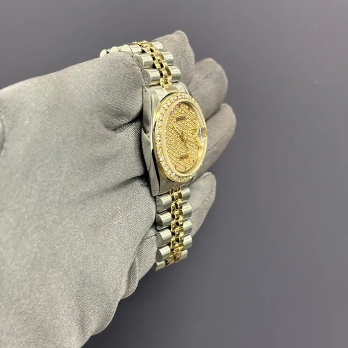 Rolex Datejust 31mm Pave Dial Watch Ref 68273 Happy Jewelers Watches Rolex Datejust 31mm Pave Dial Watch Ref 68273 Happy Jewelers Watches