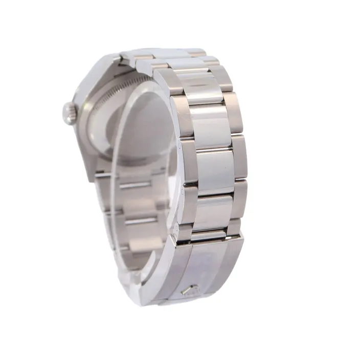 Rolex Datejust Stainless Steel 36mm Blue Stick Dial Watch Reference 126200 Happy Jewelers Watches