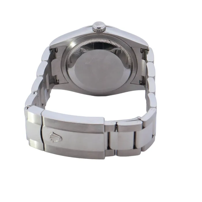 Rolex Datejust Stainless Steel 36mm Blue Stick Dial Watch Reference 126200 Happy Jewelers Watches