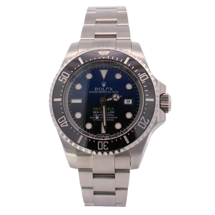 Rolex SeaDweller Deepsea James Cameron Stainless Steel 44mm BlackBlue Dot Dial Watch Reference 116660 Happy Jewelers Watches Rolex SeaDweller Deepsea James Cameron Stainless Steel 44mm BlackBlue Dot Dial Watch Reference 116660 Happy Jewelers Watches