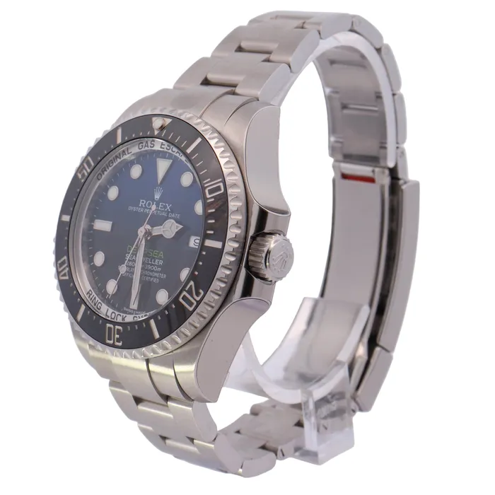Rolex SeaDweller Deepsea James Cameron Stainless Steel 44mm BlackBlue Dot Dial Watch Reference 116660 Happy Jewelers Watches