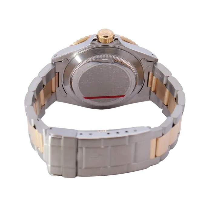 Rolex Submariner TwoTone Stainless Steel Yellow Gold 40mm Black Dot Dial Watch Reference 16613 Happy Jewelers Rings