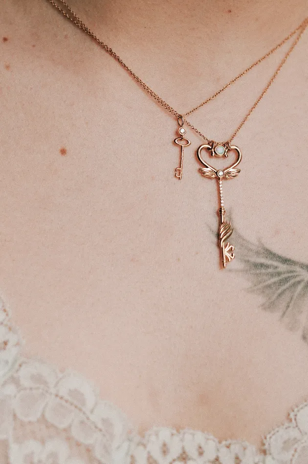 Sofia Zakia Key to My Heart Necklace Necklaces