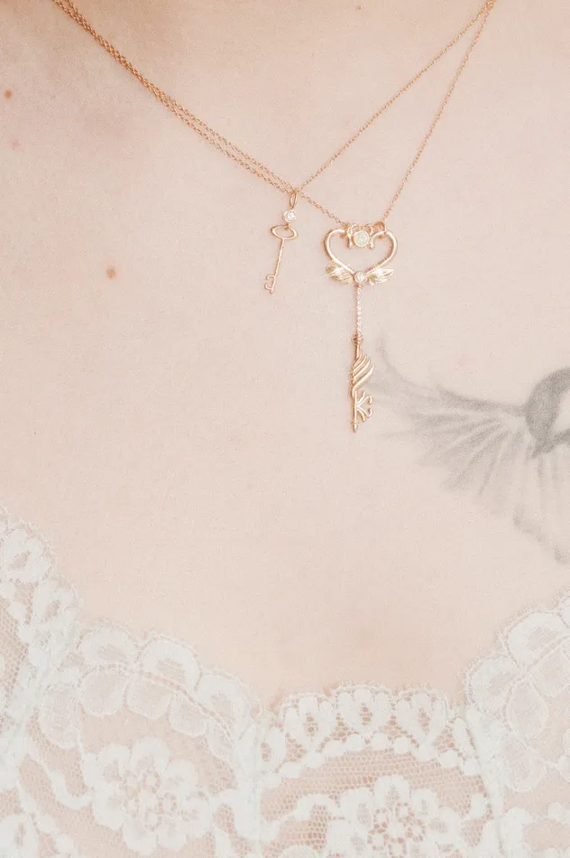 Sofia Zakia Key to My Heart Necklace Necklaces